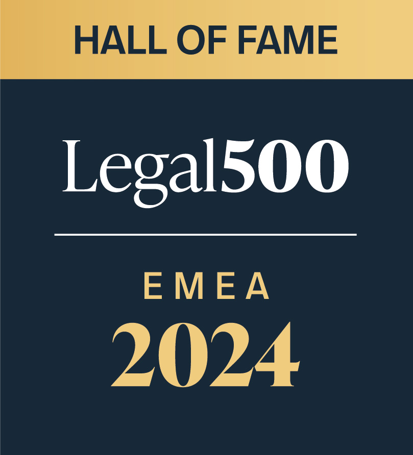 Hall of Fame Legal 500 EMEA 24