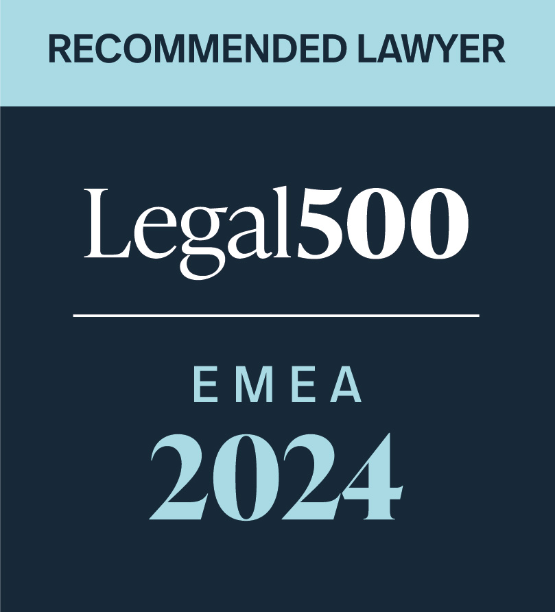 Recommended Laywer Legal 500 EMEA 2024