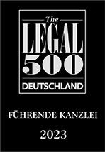 Legal 500 Germany Führende Kanzlei 2023