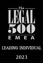 Leading Individual, The Legal 500 EMEA 23