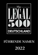 Dr. Andreas Lober, Führende Namen durch Legal 500 2022