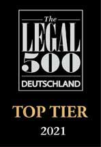 Legal 500 Deutschland Top Tier 2021 Games