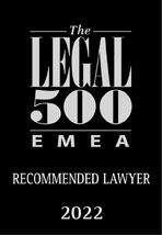 Empfohlener Anwalt, Legal 500 EMEA 2022