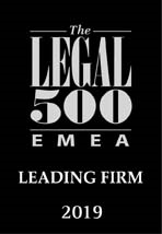 Legal 500 EMEA Leading Firm 2019